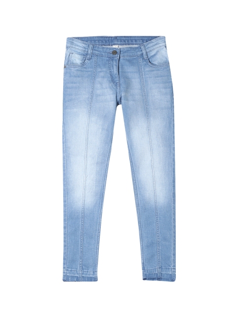 Cherokee Girls Blue Slim Fit Mid-Rise Clean Look Jeans