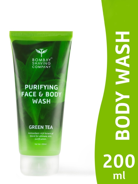 Bombay Shaving Company Unisex Antioxidant Rich & Purifying Green Tea Face & Body Wash 200ml
