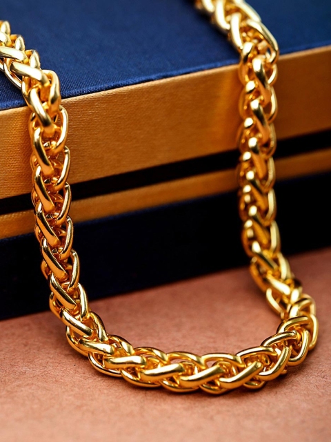 Dare by Voylla Men Gold-Plated Handcrafted Chain
