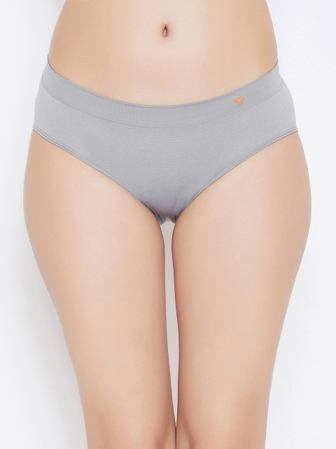 C9 AIRWEAR Women Pack of 3 Solid Hipster Briefs P1103, Grey