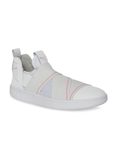 Puma Women White Slip-on Sneakers
