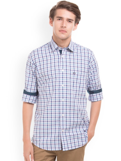 Arrow Sport Men Purple Regular Fit Checked Casual Shirt