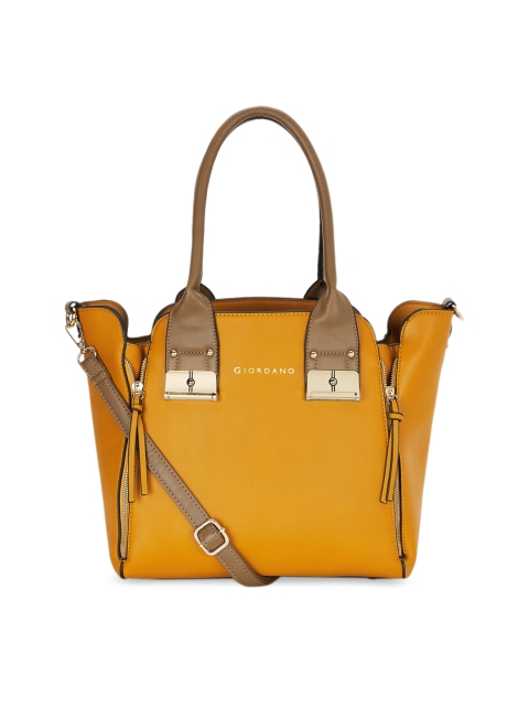 GIORDANO Yellow Solid Shoulder Bag