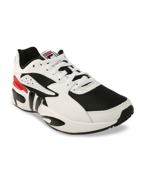 FILA Men White & Black Colourblocked MINDBLOWER Leather Sneakers
FILA Men White & Black Colourblocked MINDBLOWER Leather Sneakers