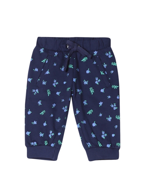 Cherokee Girls Blue Printed Regular-Fit Joggers