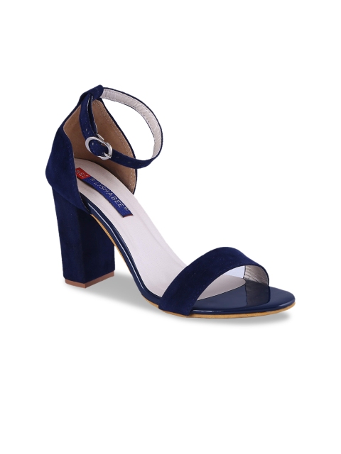 MSC Women Blue Solid Heels