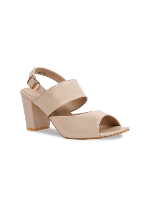 pelle albero Women Beige Solid Sandals
