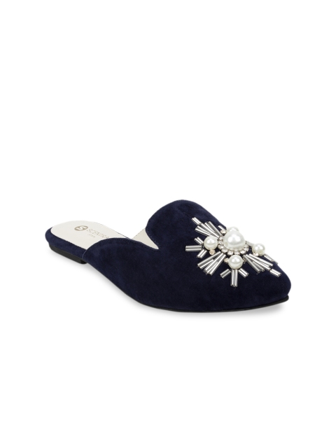 SCENTRA Women Blue Embellished Flats