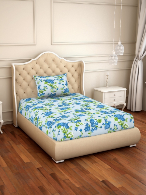 CORE Designed by SPACES Blue Floral 104 TC Cotton 1 Single Bedsheet with 1 Pillow Covers
CORE Designed by SPACES Blue Floral 104 TC Cotton 1 Single Bedsheet with 1 Pillow Covers