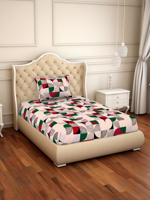 CORE Designed by SPACES Peach-Coloured Geometric 104 TC Cotton 1 Single Bedsheet with 1 Pillow Covers
CORE Designed by SPACES Peach-Coloured Geometric 104 TC Cotton 1 Single Bedsheet with 1 Pillow Covers