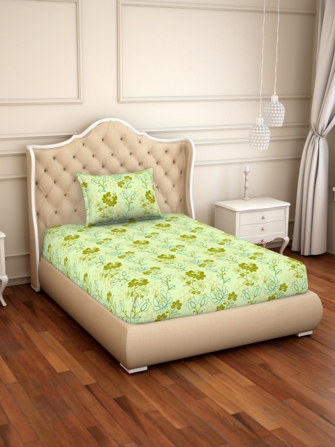 CORE Designed by SPACES Green Floral 104 TC Cotton 1 Single Bedsheet with 1 Pillow Covers
CORE Designed by SPACES Green Floral 104 TC Cotton 1 Single Bedsheet with 1 Pillow Covers