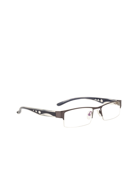 Gold Berg Unisex Gunmetal-Toned Solid Half Rim Rectangle Frames GB-002_GUN-BLU, Metallic
Gold Berg Unisex Gunmetal-Toned Solid Half Rim Rectangle Frames GB-002_GUN-BLU, Metallic