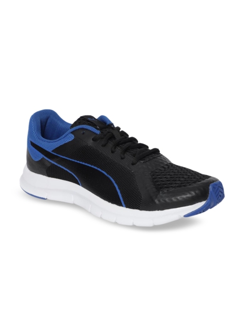 Puma Men Black Mesh Mid-Top Running Shoes