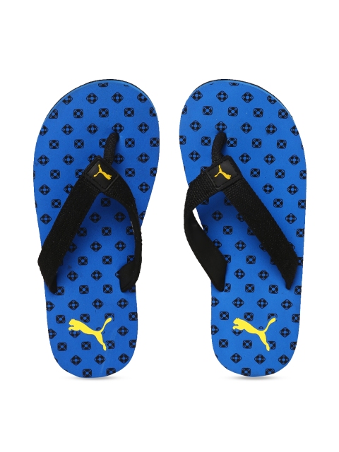 Puma Unisex Blue & Blue Textured Thong Flip-Flops 36833104-Indigo Bunting