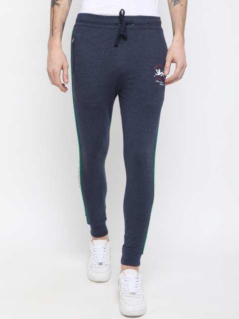 Masculino Latino Men Blue Solid Slim Fit Joggers