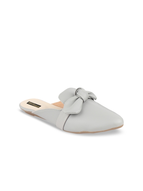 Shoetopia Women Grey Solid Ballerinas