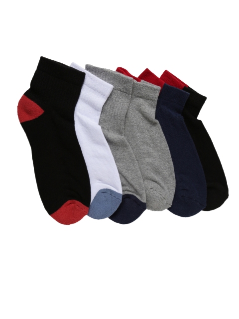 Levis Mens Pack of 6 Solid Assorted Ankle-Length Socks, Multi