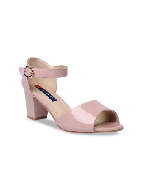 MSC Women Pink Solid Sandals