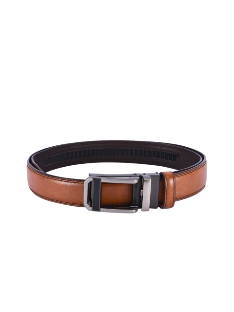 BuckleUp Men Tan Brown Solid Belt