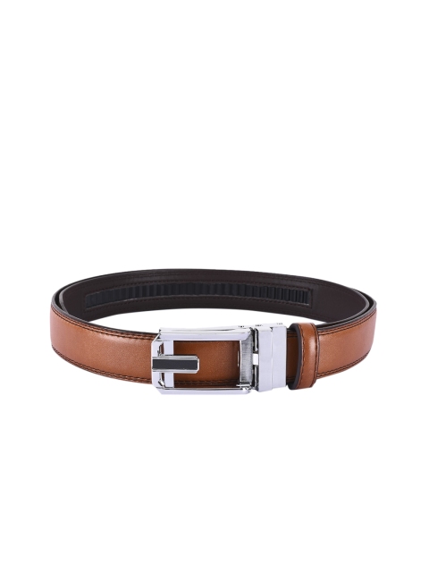 BuckleUp Men Tan Brown Solid Belt
