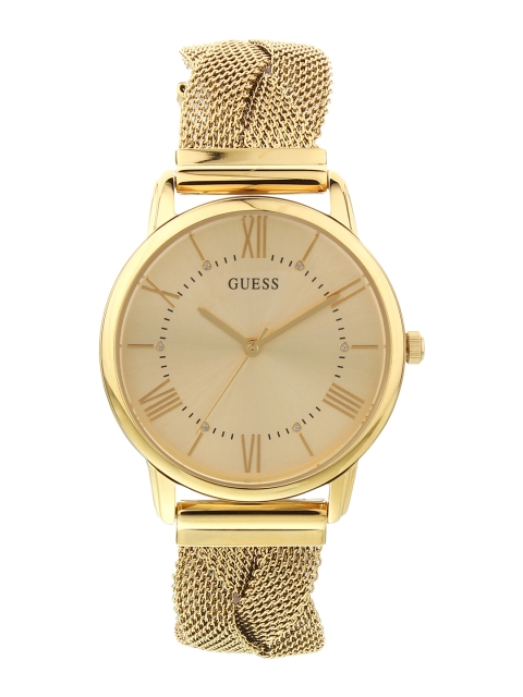 GUESS Women Gold-Toned Analogue Watch W1143L2