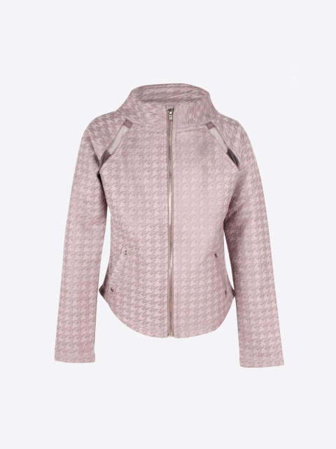 CUTECUMBER Girls Brown Checked Tailored Jacket