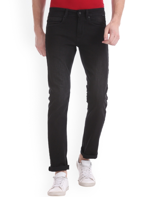 Nautica Men Black Slim Fit Mid-Rise Clean Look Jeans