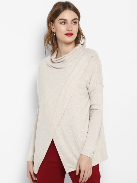 Forever New Women Off-White Solid Sweater