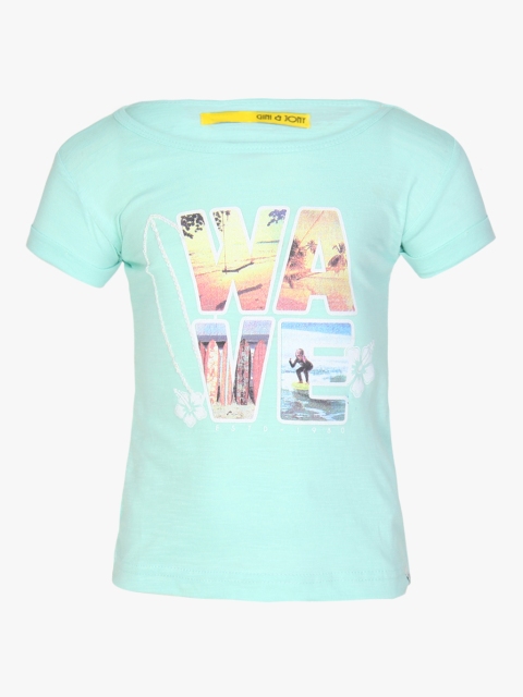 Aqua Blue Casual Top