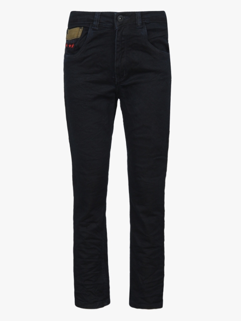 Navy Blue Regular Fit Jeans