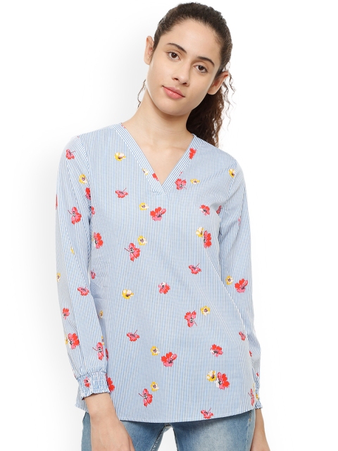 Van Heusen Woman Blue Printed Top