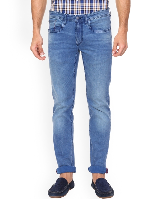 Solly Jeans Co. Men Blue Slim Fit Mid-Rise Clean Look Stretchable Jeans