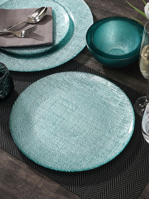 Pure Home and Living Blue Textured Ceramic Set