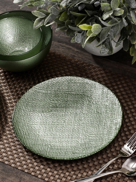 Pure Home and Living Green Textured Ceramic Set