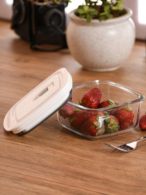 CLAY CRAFT Borosilicate Multipurpose Square Container with Air Vent Lid 430 ml, Transparent
CLAY CRAFT Borosilicate Multipurpose Square Container with Air Vent Lid 430 ml, Transparent