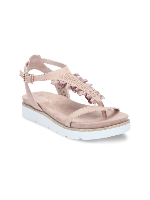 Bugatti Women Rose Solid Sandals