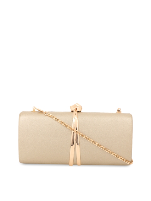 Kazo Gold-Toned Solid Clutch