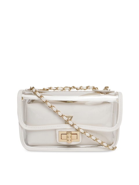 Kazo White Solid Sling Bag