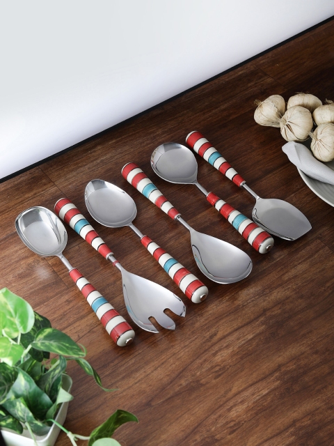 VarEesha Red & White 6-Pieces Printed Stainless Steel Hand-painted Serving Spoon Set
VarEesha Red & White 6-Pieces Printed Stainless Steel Hand-painted Serving Spoon Set
