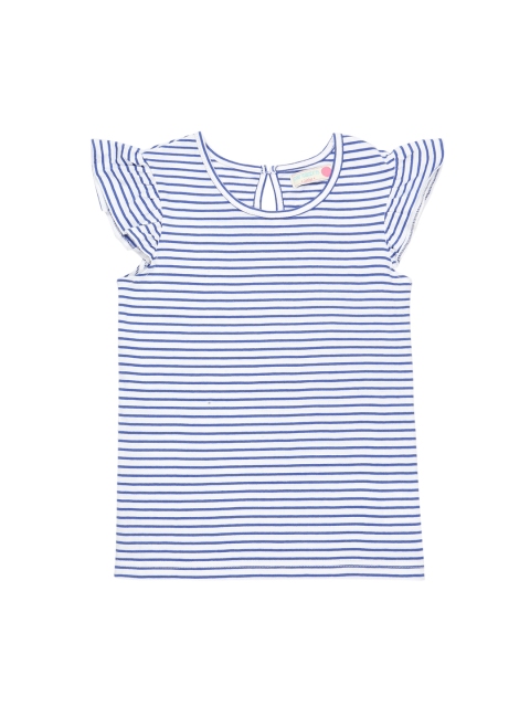 Pantaloons Junior Girls White Striped T-shirt Dress