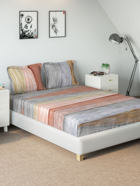 DDecor Multicoloured Abstract 210 TC Cotton 1 King Bedsheet with 2 Pillow Covers, Multi
DDecor Multicoloured Abstract 210 TC Cotton 1 King Bedsheet with 2 Pillow Covers, Multi