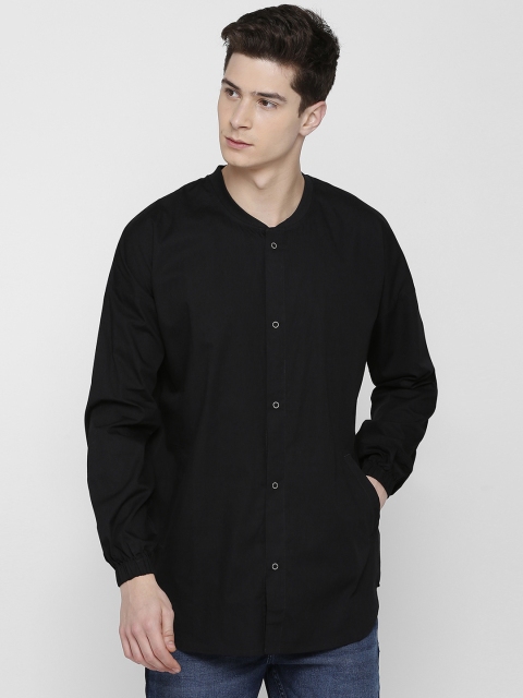 SKULT by Shahid Kapoor Men Black Regular Fit Solid Casual Shirt