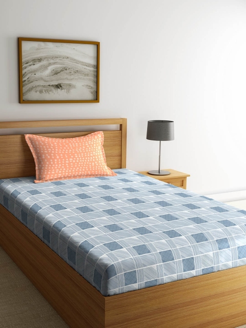 Portico New York Blue Geometric 144 TC Cotton 1 Single Bedsheet with 1 Pillow Covers
Portico New York Blue Geometric 144 TC Cotton 1 Single Bedsheet with 1 Pillow Covers