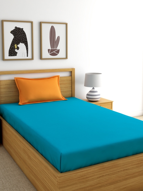 Home Ecstasy Turquoise Blue Solid 220 TC Cotton 1 Single Bedsheet with 1 Pillow Covers
Home Ecstasy Turquoise Blue Solid 220 TC Cotton 1 Single Bedsheet with 1 Pillow Covers