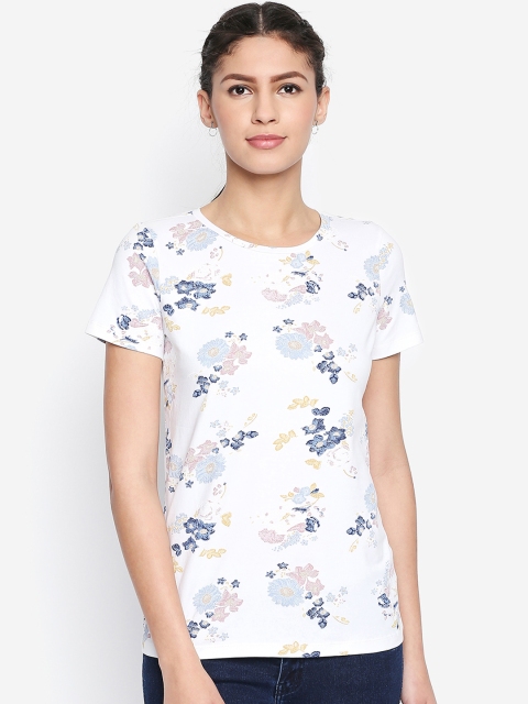 Honey by Pantaloons Women White Printed Top