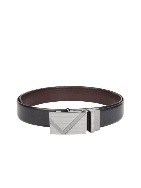 CHRISTOPOLO Men Black & Brown Reversible Solid Belt