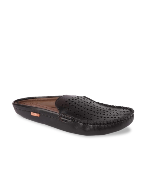 FAUSTO Men Black Loafers