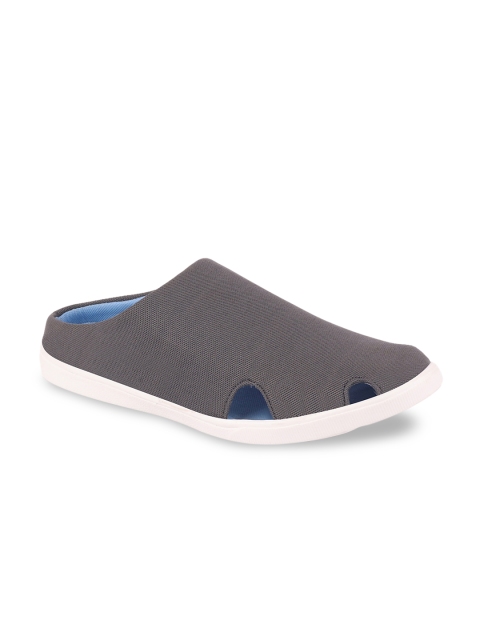 FAUSTO Men Grey Slip-On Sneakers