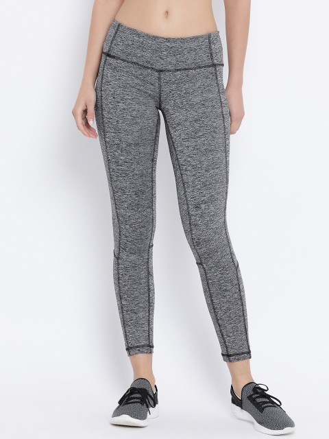 Clovia Women Grey Solid Skinny-Fit Tights