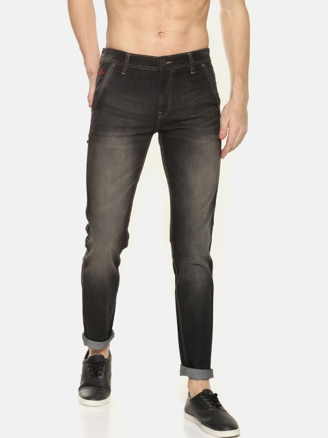 Raa Jeans Men Brown Slim Fit Mid-Rise Clean Look Stretchable Jeans